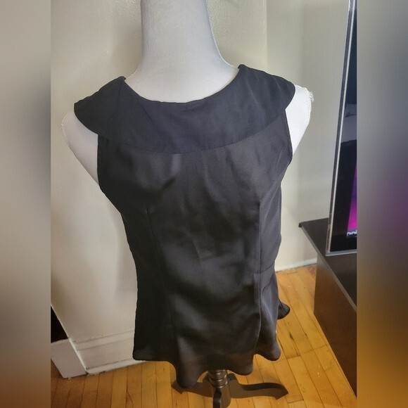 Lapis Black Sleeveless Blouse Top Size Medium - Picture 2 of 7